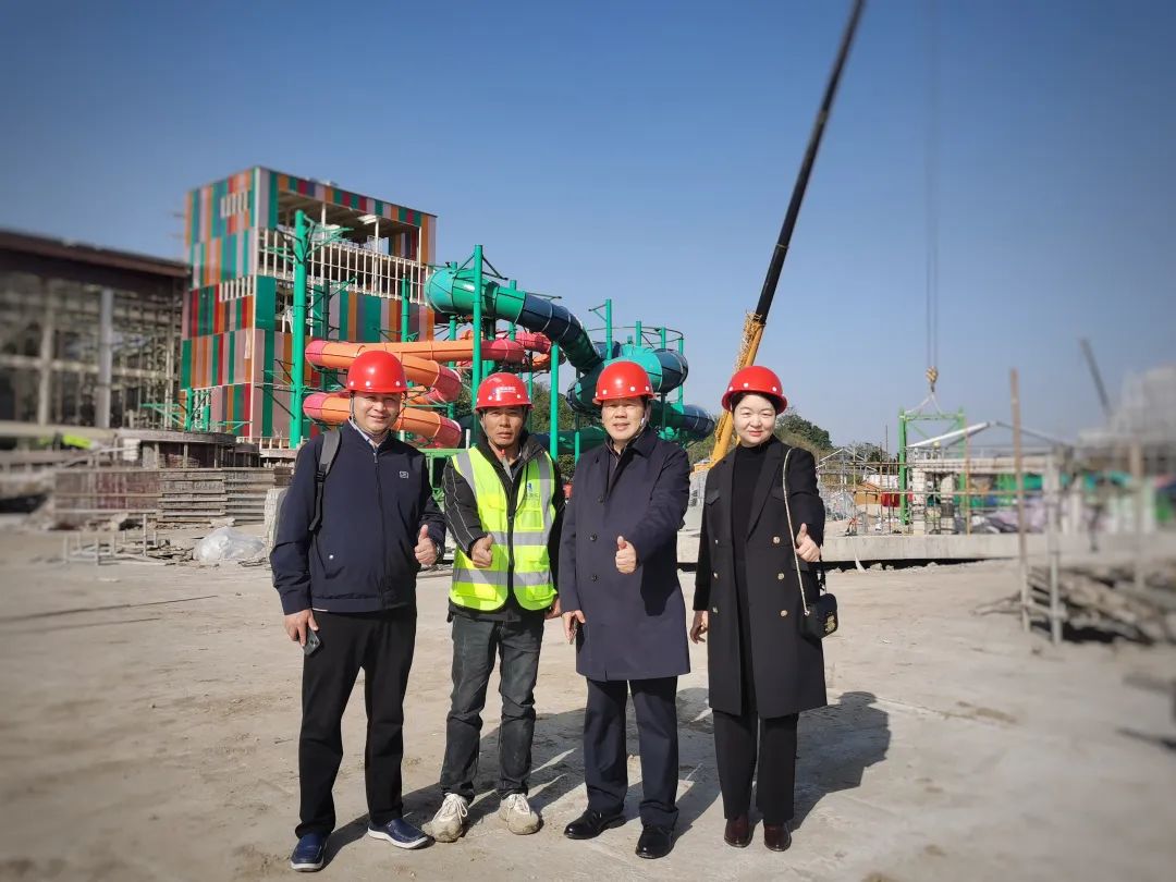 快讯 | 金年会游乐董事长一行视察南北湖开元森泊水乐园项目进展情况